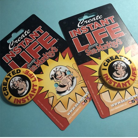 Classic Sea-Monkeys® I Created Instant Life® Pin-Back Button